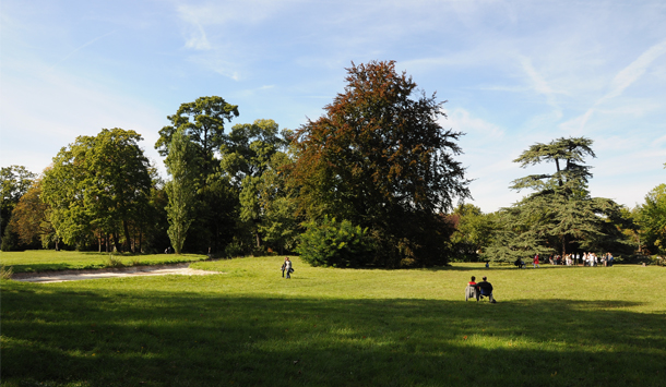 The French landscape gardens of Parc J. J. Rousseau; Ermenonville, France, where Morel was architect-in-charge in the 1760s