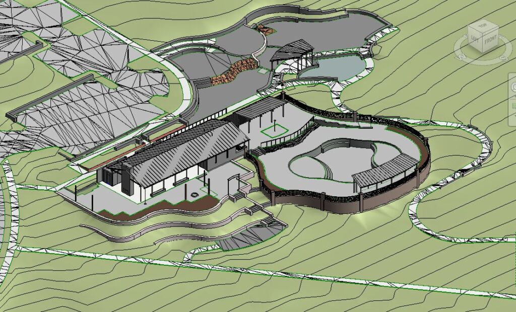 BIM model of the Lariat amenity center